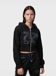 Off-White, Crop Boxy Jacket, black, Image 1 of 5