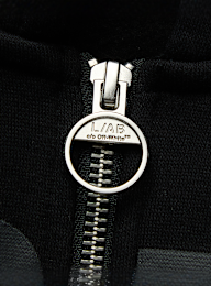 Off-White, Crop Boxy Jacket, black, Image 3 of 5