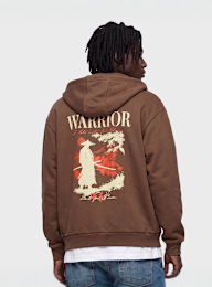 Mister Tee, True Warrior Fluffy Zip Hoody, black, Image 1 of 4