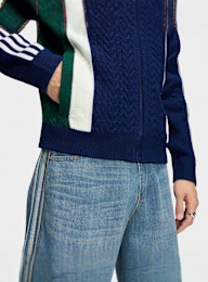 adidas Originals, Knitted Tracktop, blue, Image 4 of 5