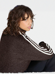 adidas Originals, Mohair Firebird Loose Track Top, brown, Image 4 of 5