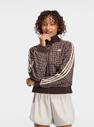adidas Originals, Boucle Vintage Tracktop, brown, Image 1 of 5