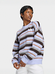 adidas Originals, Knit Stripes Essential Crew, multi-colour, Image 1 of 4