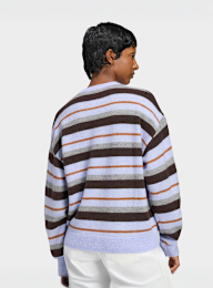 adidas Originals, Knit Stripes Essential Crew, multi-colour, Image 2 of 4
