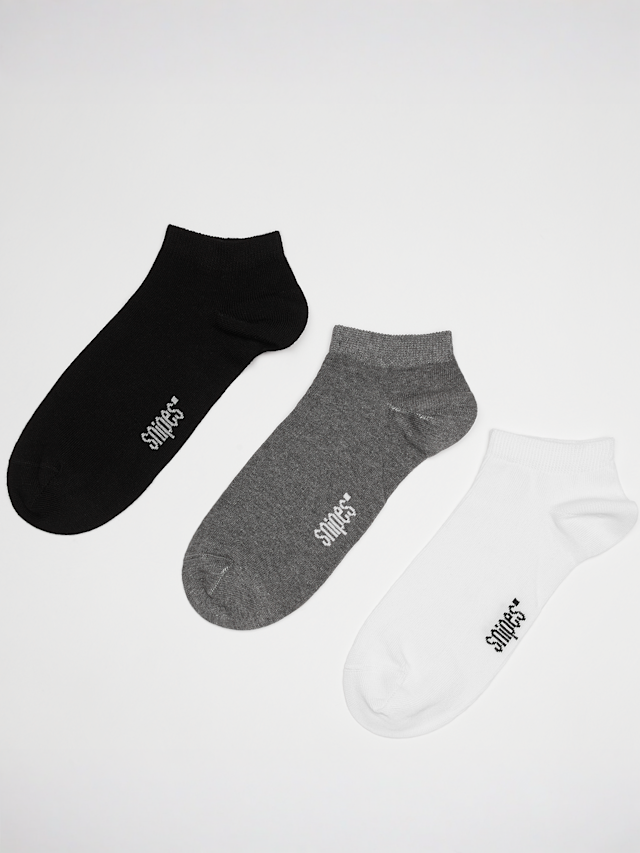 SNIPES, 3 PACK - No Show Socks, multi-colour, Image 1 of 2