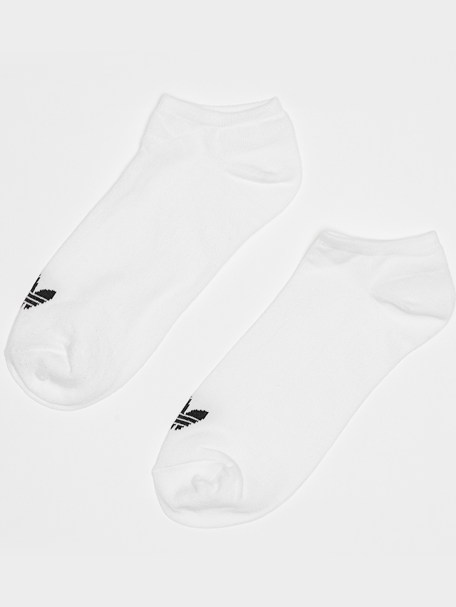 adidas Originals, 3 PACK - adicolor Trefoil No Show Socks, white, Image 1 of 2