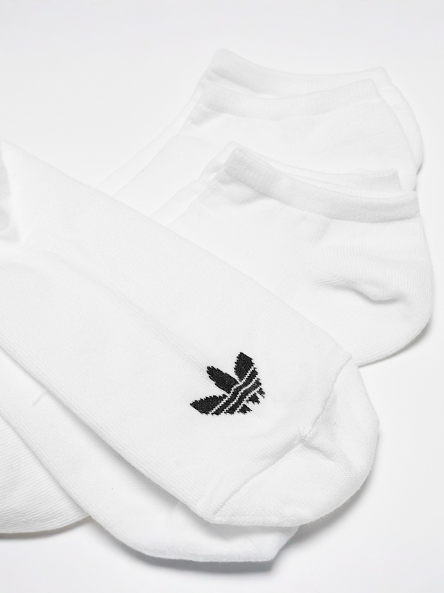 adidas Originals, 3 PACK - adicolor Trefoil No Show Socks, white, Image 2 of 2