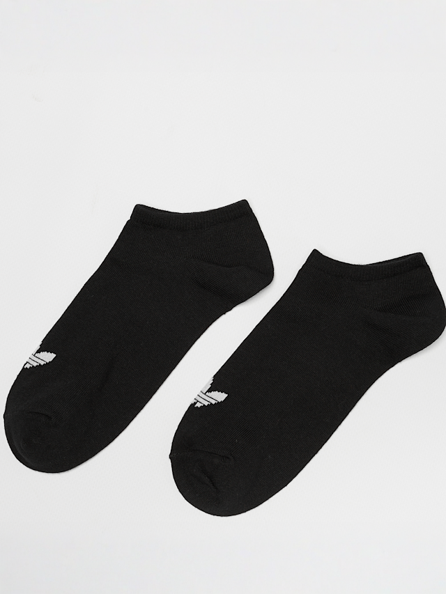 adidas Originals, 3 PACK - adicolor Trefoil No Show Socks, black, Image 1 of 3