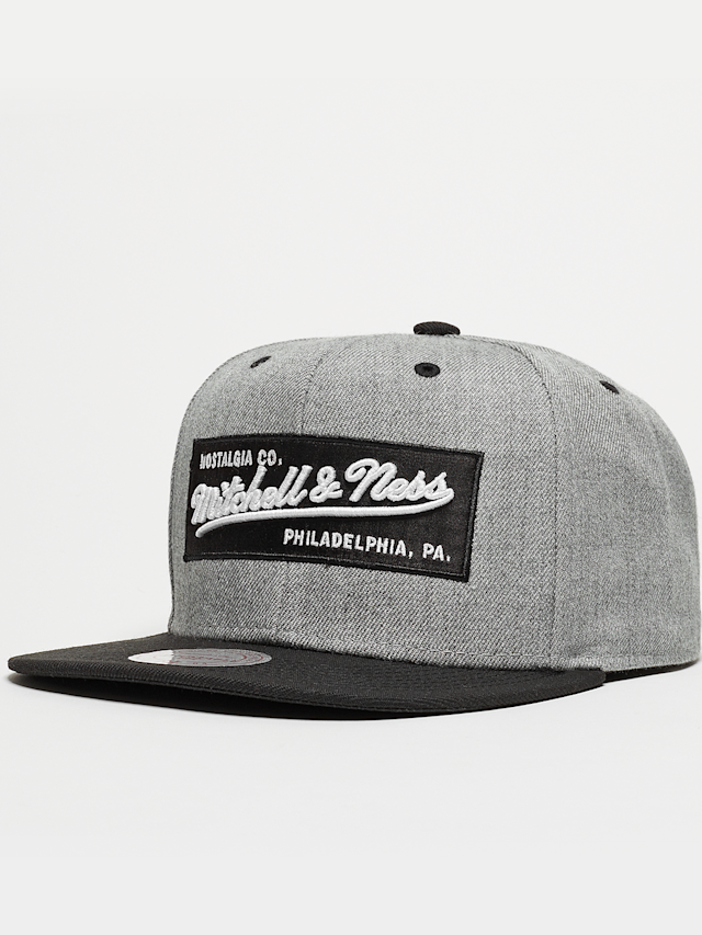 Mitchell & Ness, Snapback-Cap Box Logo, szary, Obraz 1 z 3