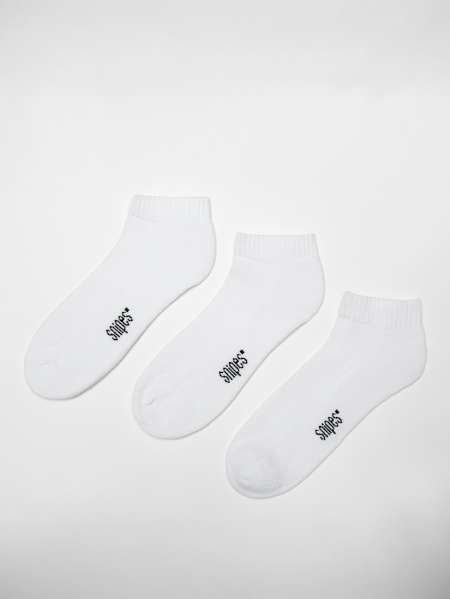 SNIPES, 3 PACK - LoCut Socks, wit, Afbeelding 1 van 2