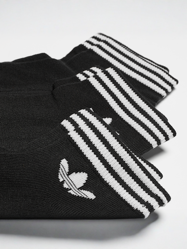 adidas Originals, 3 PACK - adicolor Trefoil Ankle Socks, black, Image 2 of 3
