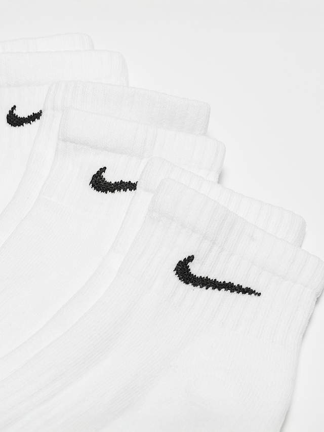 Nike, 3 PACK - Everyday Cushioned Training Ankle Socks, white, Image 2 of 3