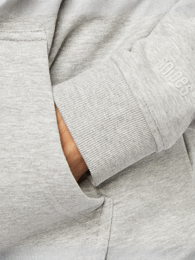 SNIPES, Hooded-Sweatshirt Box Logo, grey, Image 3 of 5