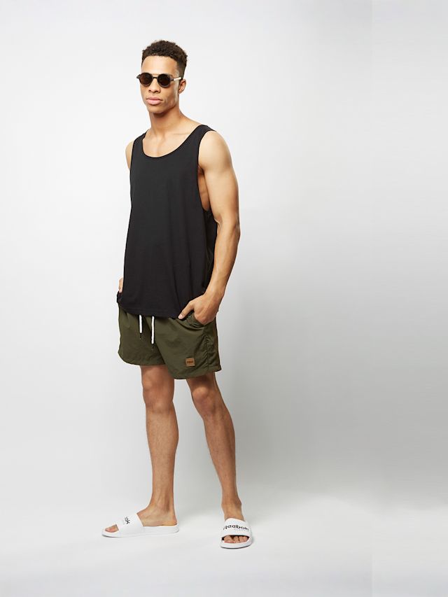 Urban Classics, Block Swim Shorts, green, Image 5 of 5