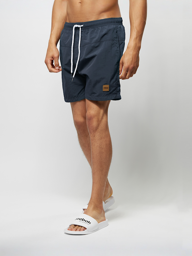 Urban Classics, Block Swim Shorts, blue, Image 1 of 5