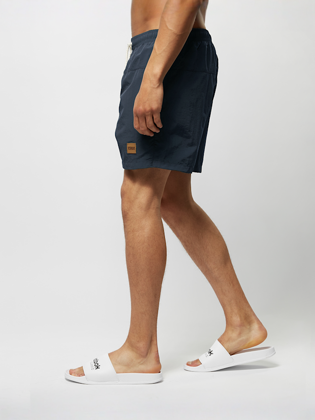 Urban Classics, Block Swim Shorts, blue, Image 2 of 5