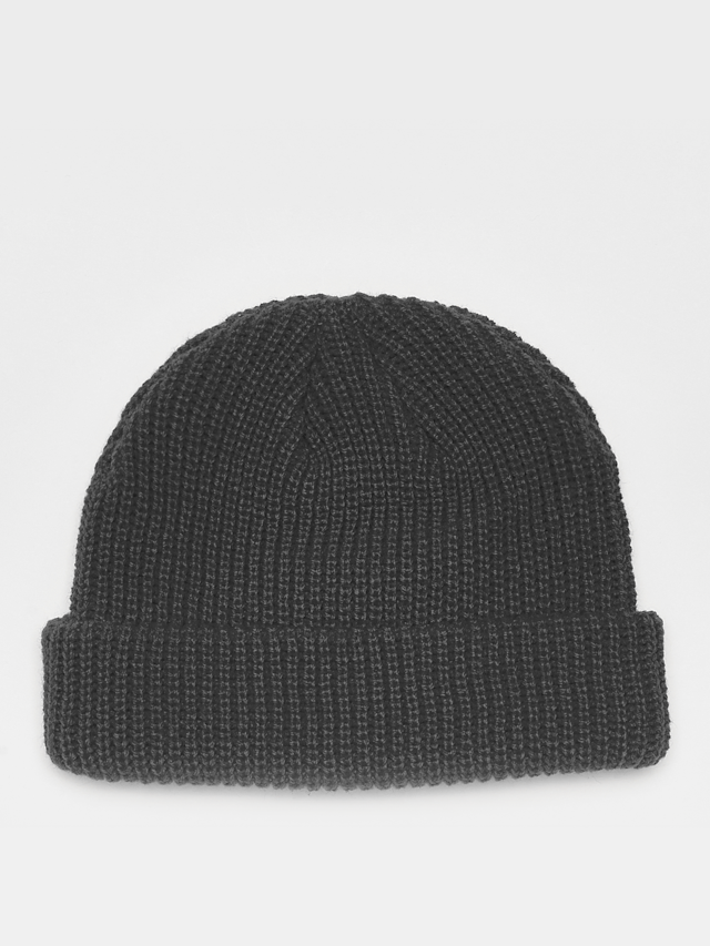 SNIPES, Woven Label Fisherman Beanie charcoal, grijs, Afbeelding 2 van 2