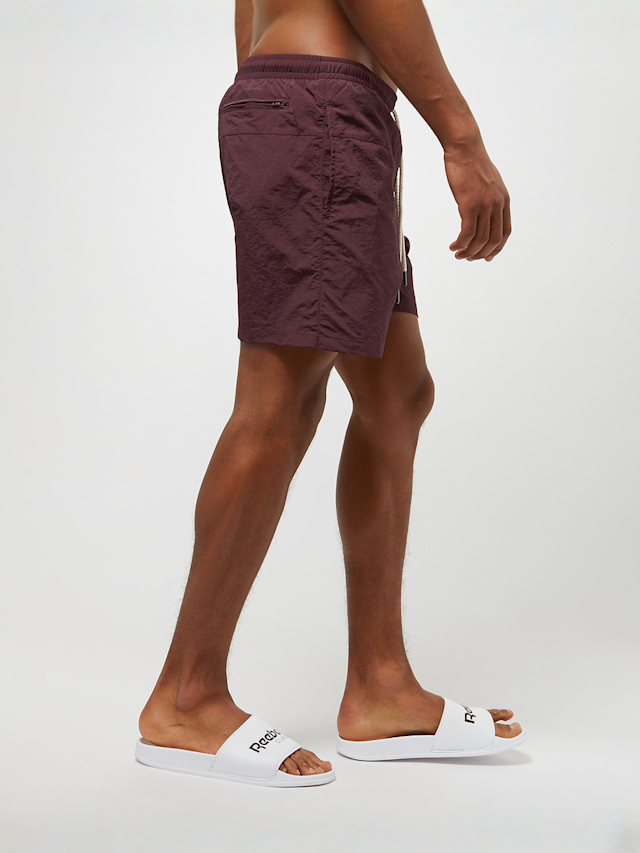 Urban Classics, Block Swim Shorts cherry, purple, Image 4 of 5