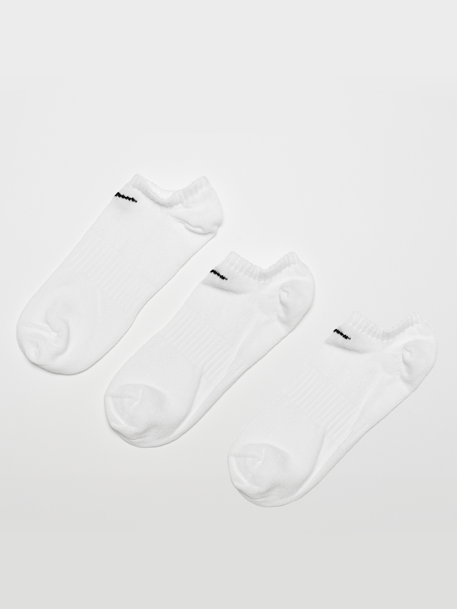 Nike, 3 PACK - Everyday Lightweight Training No-Show Socks, wit, Afbeelding 1 van 2