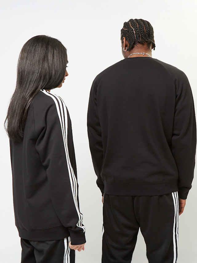 adidas Originals, adicolor 3-Stripes Crew Sweatshirt, zwart, Afbeelding 2 van 4