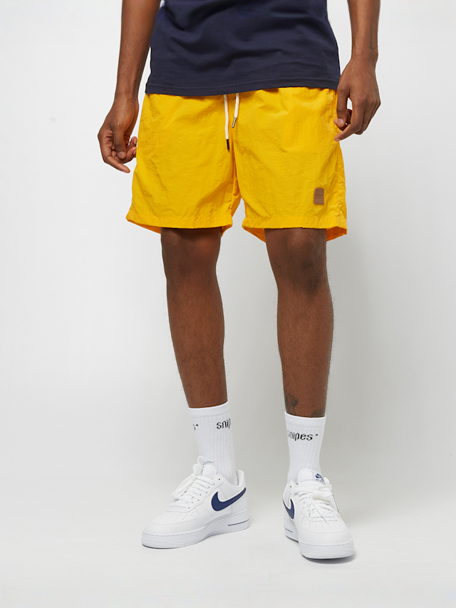 Urban Classics, Block Swim Shorts chrome yellow, yellow, Image 1 of 6
