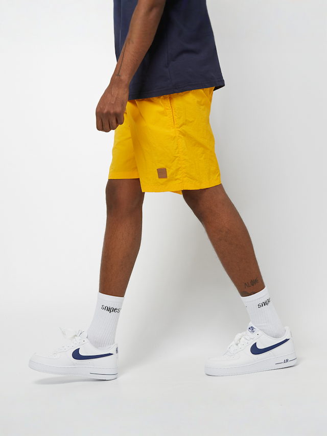 Urban Classics, Block Swim Shorts chrome yellow, yellow, Image 2 of 6