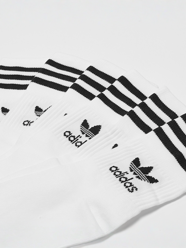 adidas Originals, adicolor Crew Sokken (3 Pack), wit, Afbeelding 2 van 2