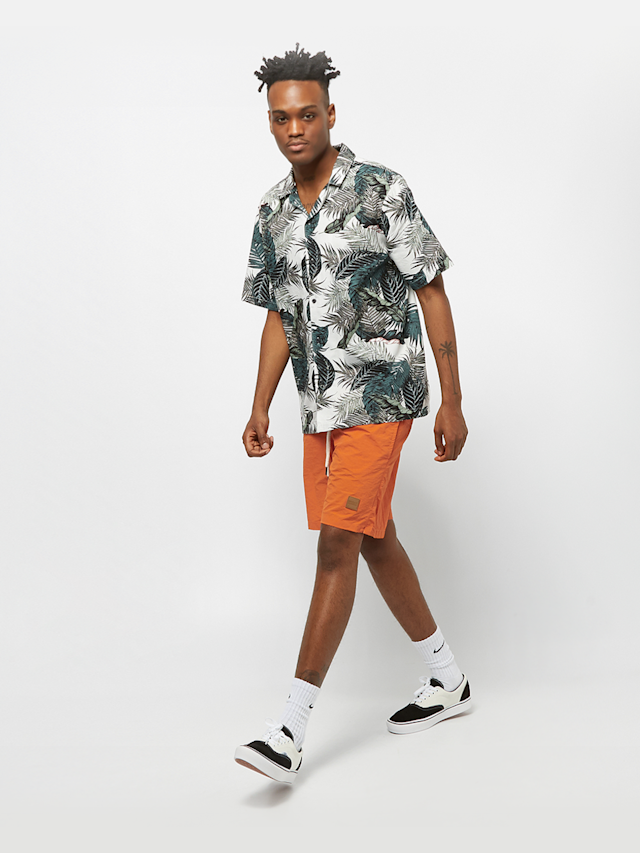 Urban Classics, Block Swim Shorts rust orange, orange, Image 6 of 6