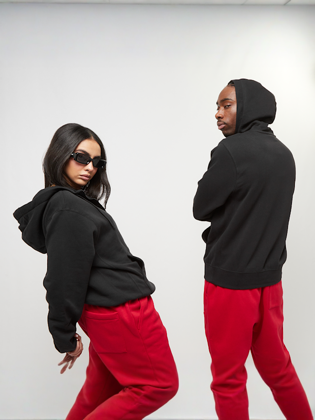 Nike, Club Hoodie Full Zip, black, Image 2 of 4