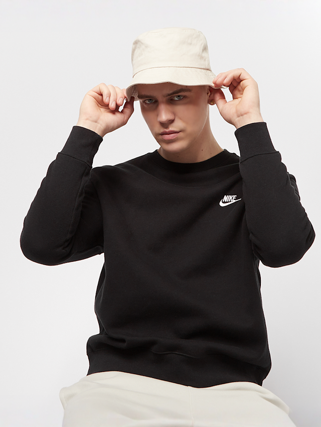 Nike, Sportswear Club Fleece Crew, zwart, Afbeelding 2 van 5