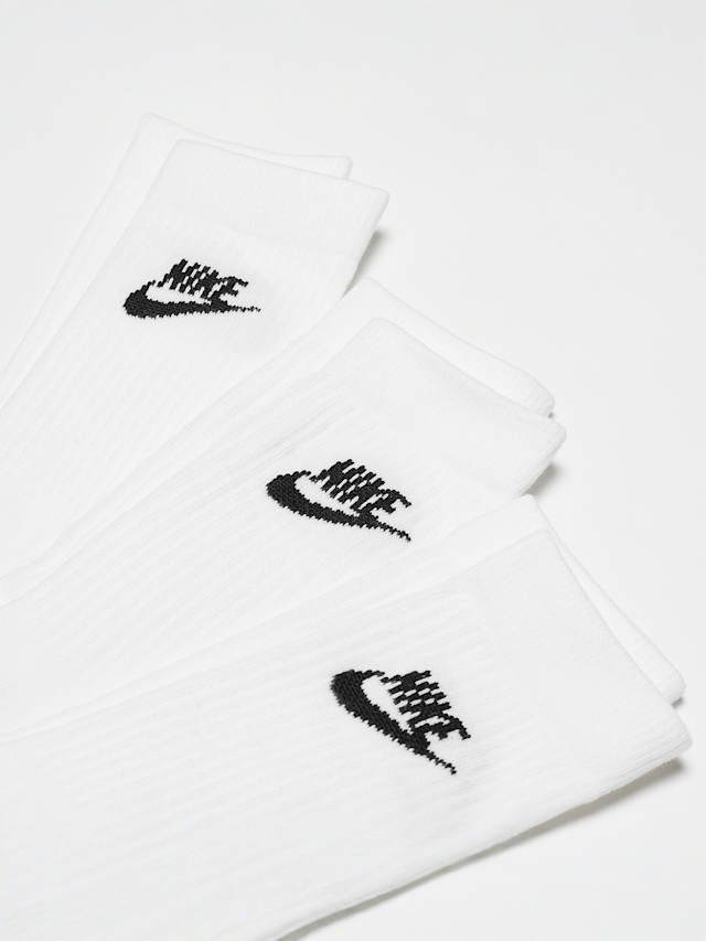Nike, 3 PACK - Sportswear Everyday Essential Crew Socks, white, Image 2 of 2