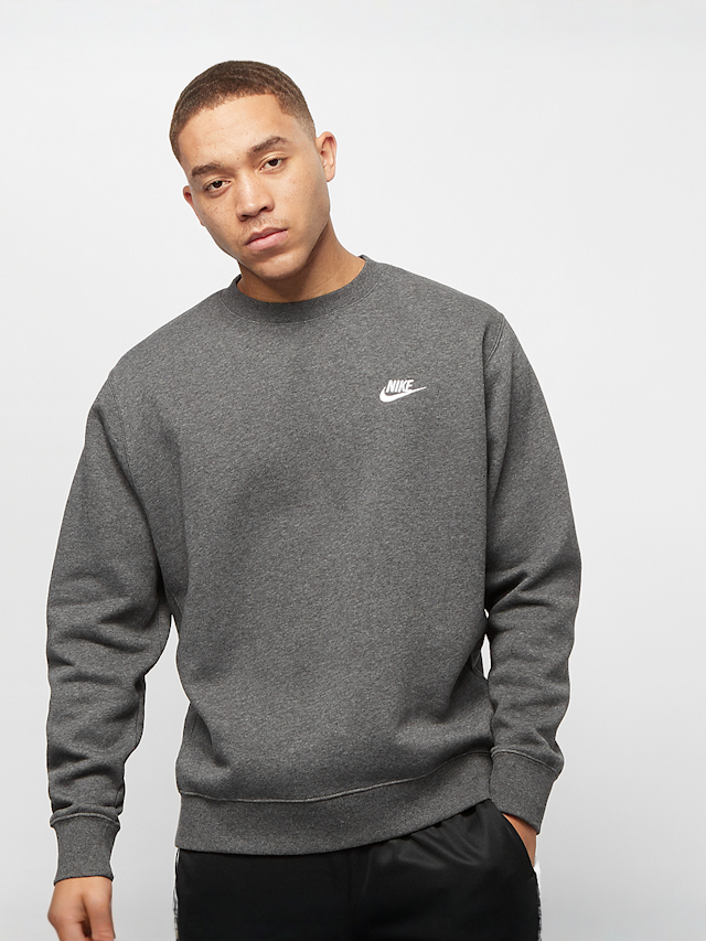 Nike, Sportswear Club Fleece Crew, grijs, Afbeelding 1 van 4