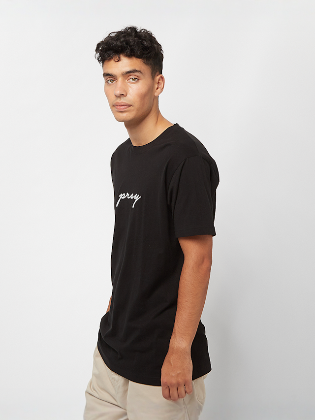 Mister Tee, Pray EMB Tee, zwart, Afbeelding 2 van 4