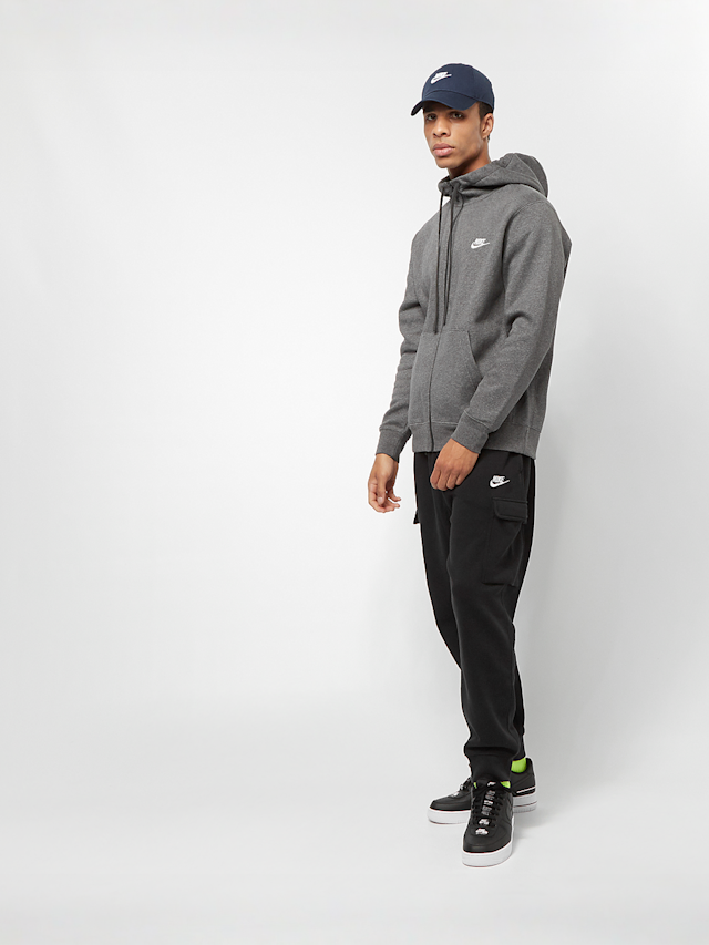 Nike, Club Hoodie Full Zip, grey, Image 5 of 5