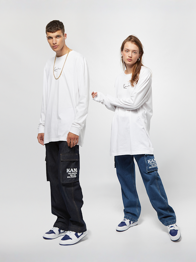 Karl Kani, KK Small Signature L/S wht, white, Image 3 of 4