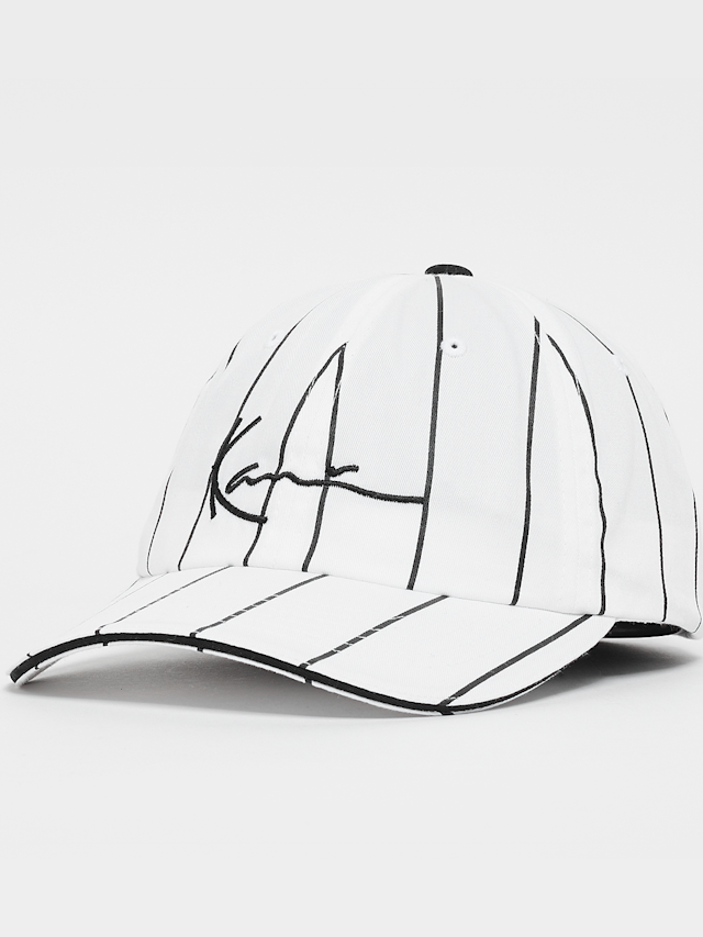 Karl Kani, Signature Pinstripe Cap, wit, Afbeelding 1 van 3