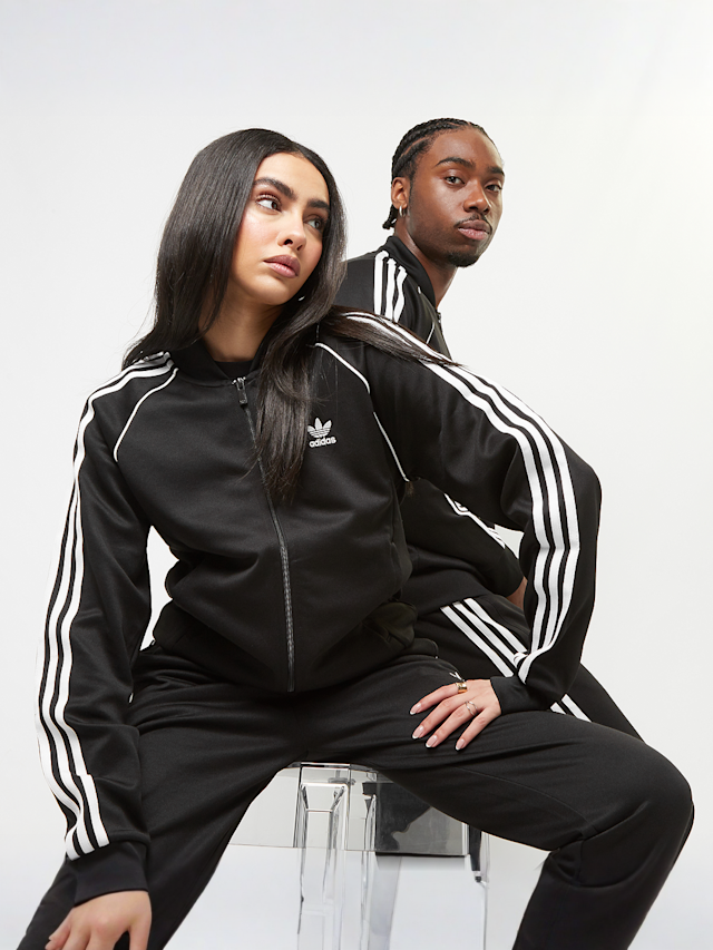 adidas Originals, adicolor Superstar Trackjacket, black, Image 1 of 5