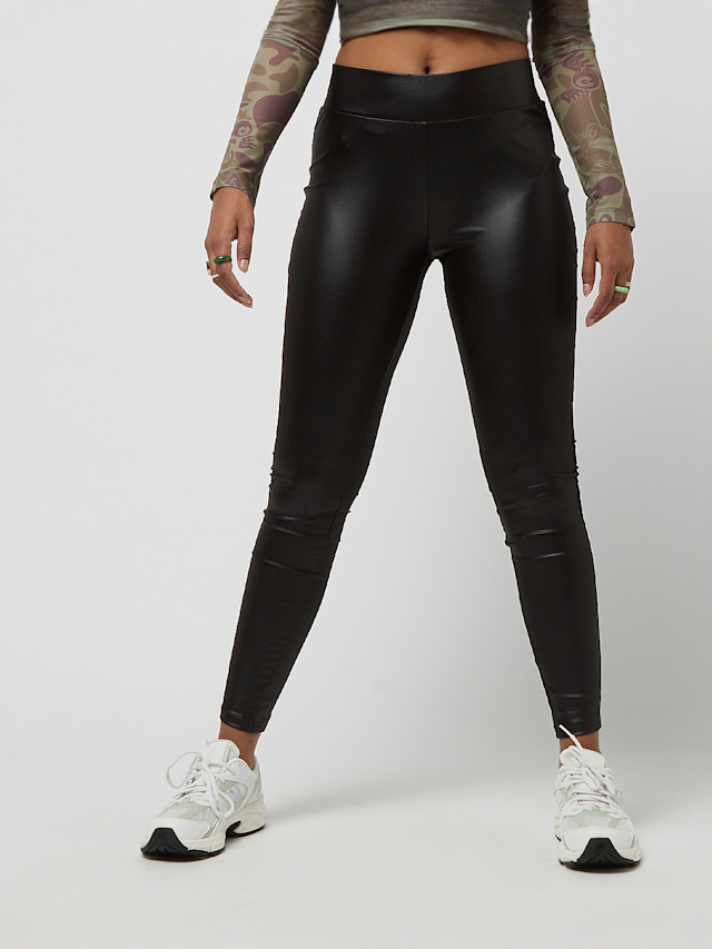 Urban Classics, Imitation Leather Leggings, black, Image 1 of 3