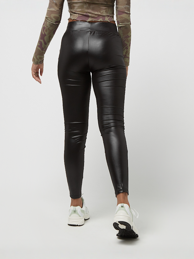 Urban Classics, Imitation Leather Leggings, black, Image 2 of 3