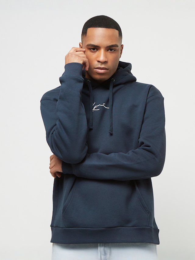 Karl Kani, Signature Teddy Hoodie, blauw, Afbeelding 1 van 4