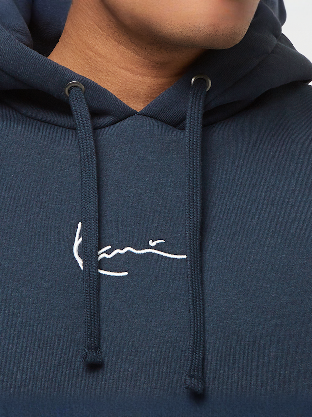 Karl Kani, Signature Teddy Hoodie, blauw, Afbeelding 3 van 4