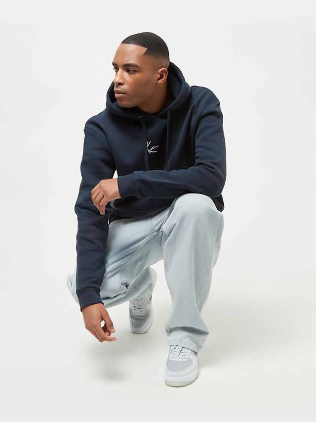 Karl Kani, Signature Teddy Hoodie, blue, Image 4 of 4