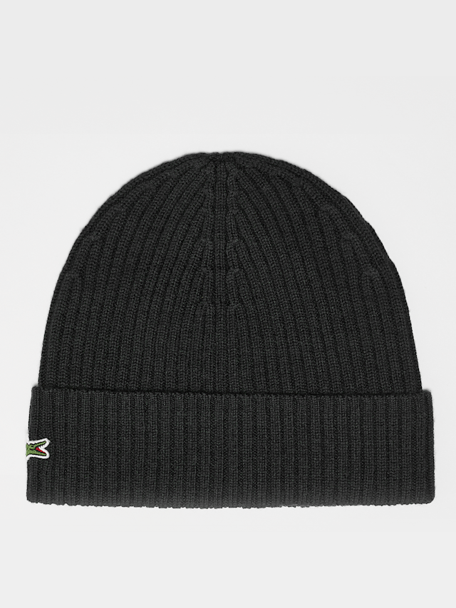 Lacoste, Knitted Cap, black, Image 1 of 3