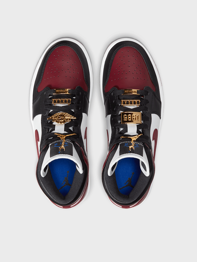 Jordan, Air Jordan 1 Mid SE summit white/blue chill-black, black, Image 5 of 7