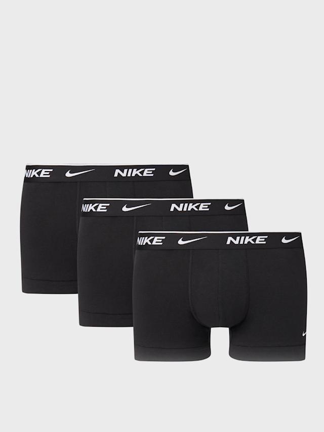Nike, 3 PACK - Everyday Cotton Stretch Trunk, black, Image 1 of 2