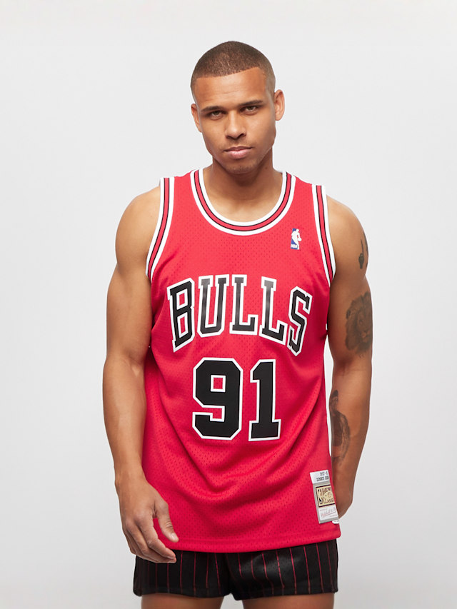 Mitchell & Ness, NBA Swingman Chicago Bulls Dennis Rodman scarlet, red, Image 1 of 5