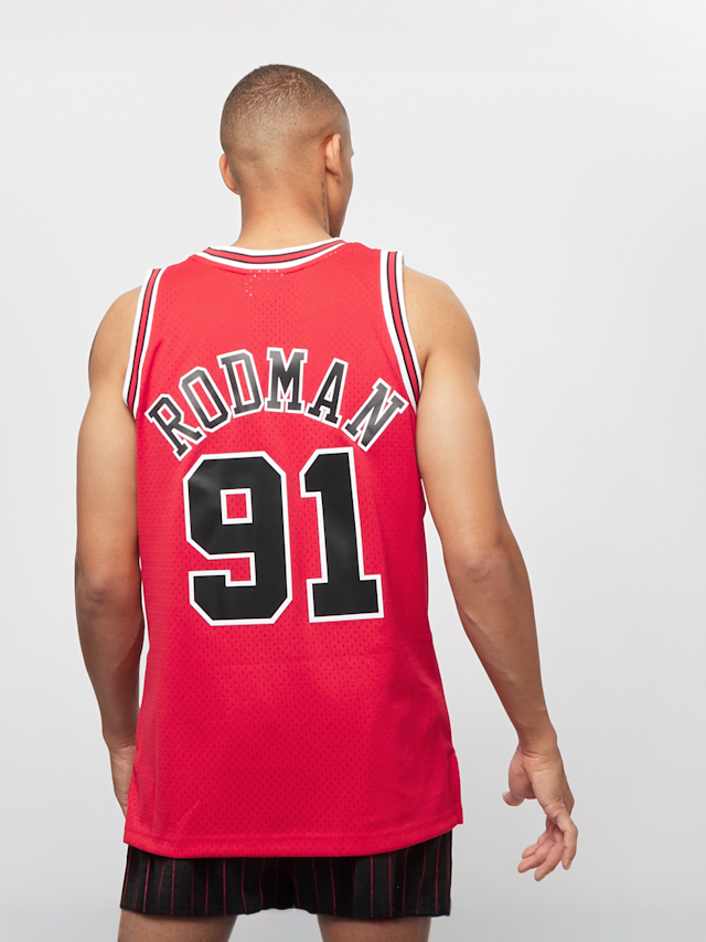 Mitchell & Ness, NBA Swingman Chicago Bulls Dennis Rodman scarlet, red, Image 2 of 5