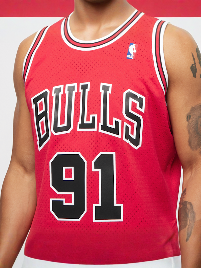 Mitchell & Ness, NBA Swingman Chicago Bulls Dennis Rodman scarlet, red, Image 3 of 5