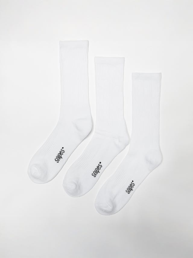 SNIPES, 3 PACK - 3S CREW S  white/night indigo/white, white, Image 1 of 2