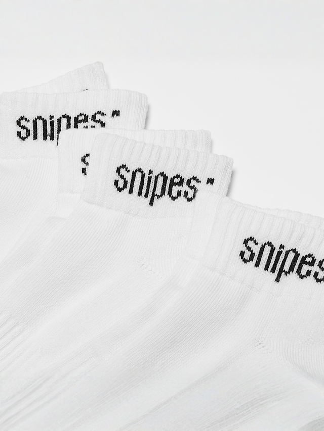 SNIPES, 3 PACK - Basic Ankle Socks, white, Image 2 of 2